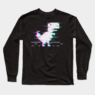 Internet Dino Glitch Long Sleeve T-Shirt